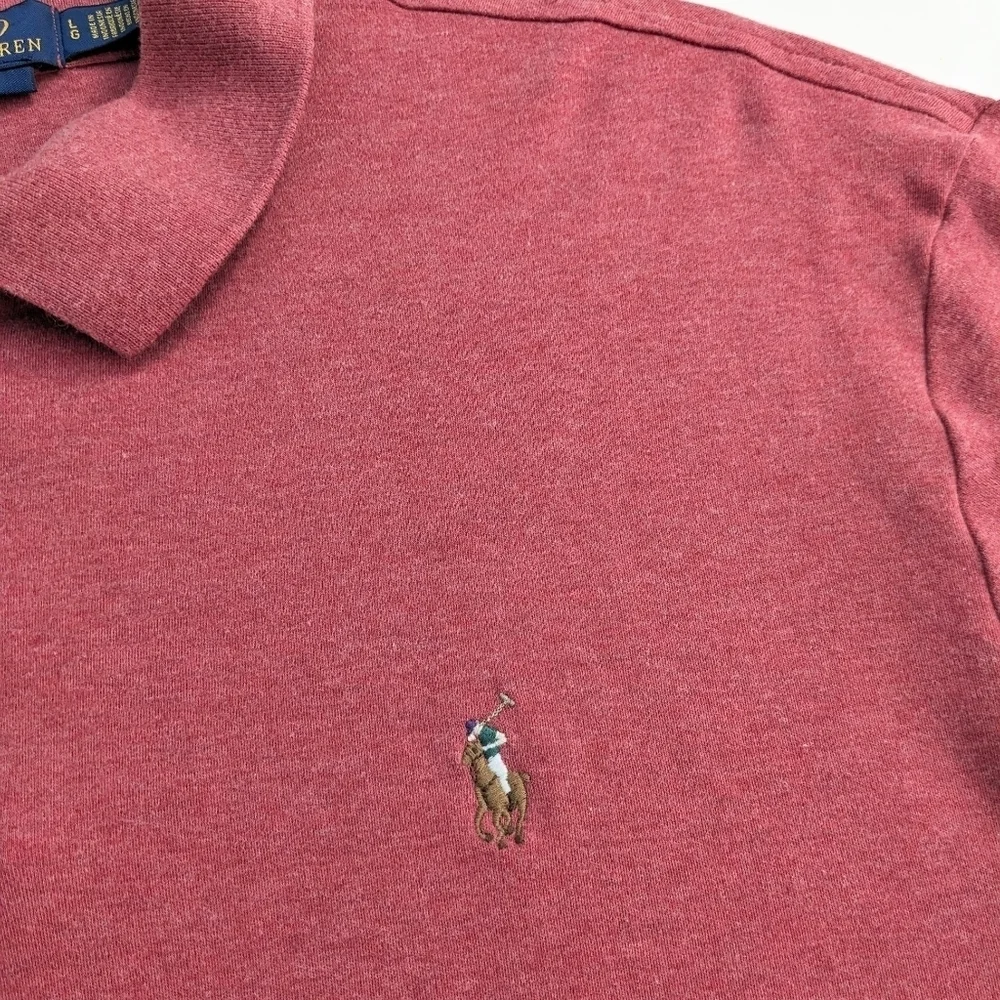 Classic Polo by Ralph Lauren Light Red Men's Polo Shirt